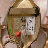 Classic applique Lucien Gau 4132 - 2 lights - Decorative details Links - H 32 cm, W 27 cm