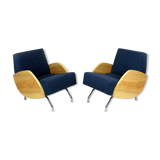 Mid-century r-360 ash armchairs by Janusz Różański, 1960s, Set of 2
