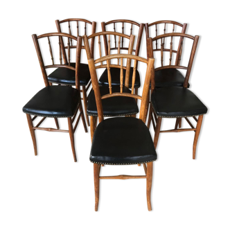 Lot de 7 chaises bistrot