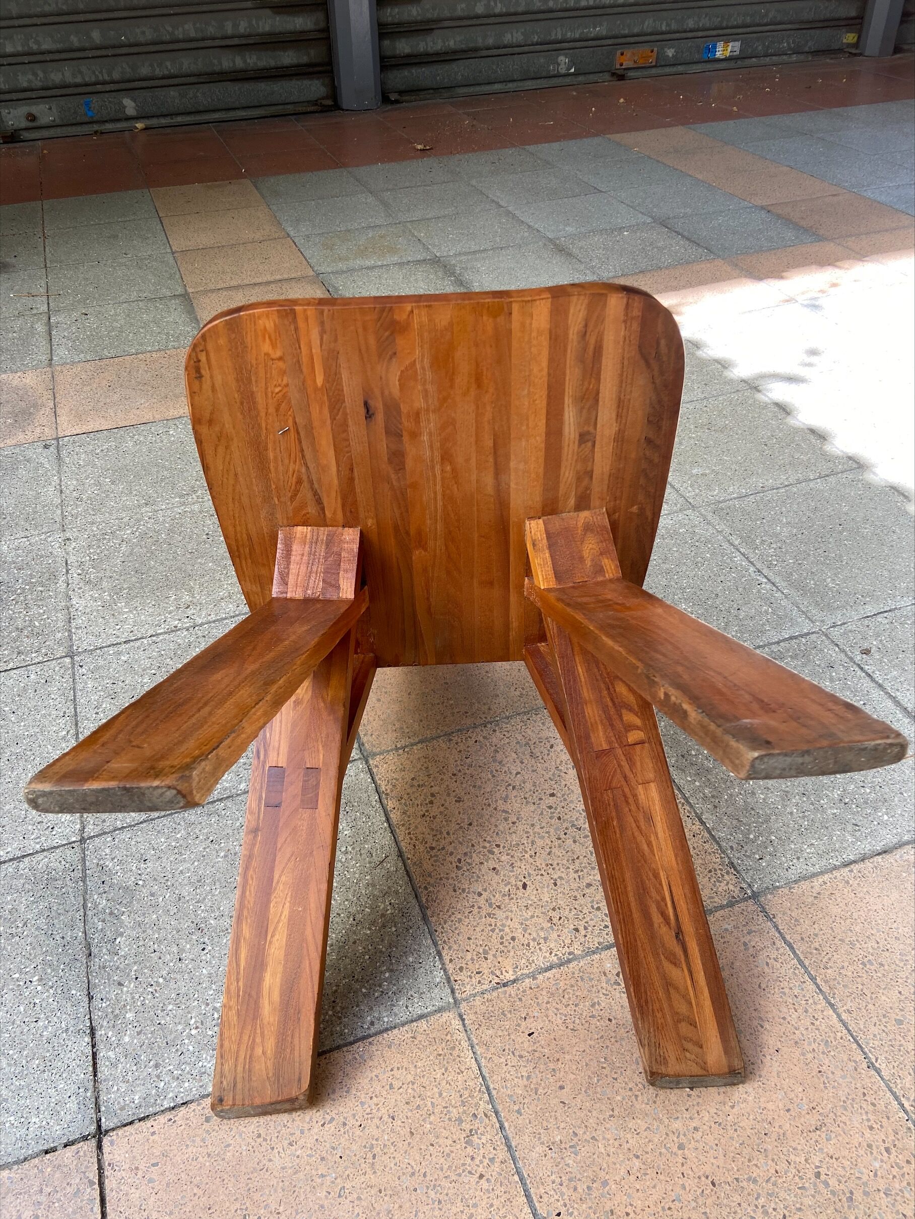 4 chaises S45 dites « Chlacc » de Pierre Chapo