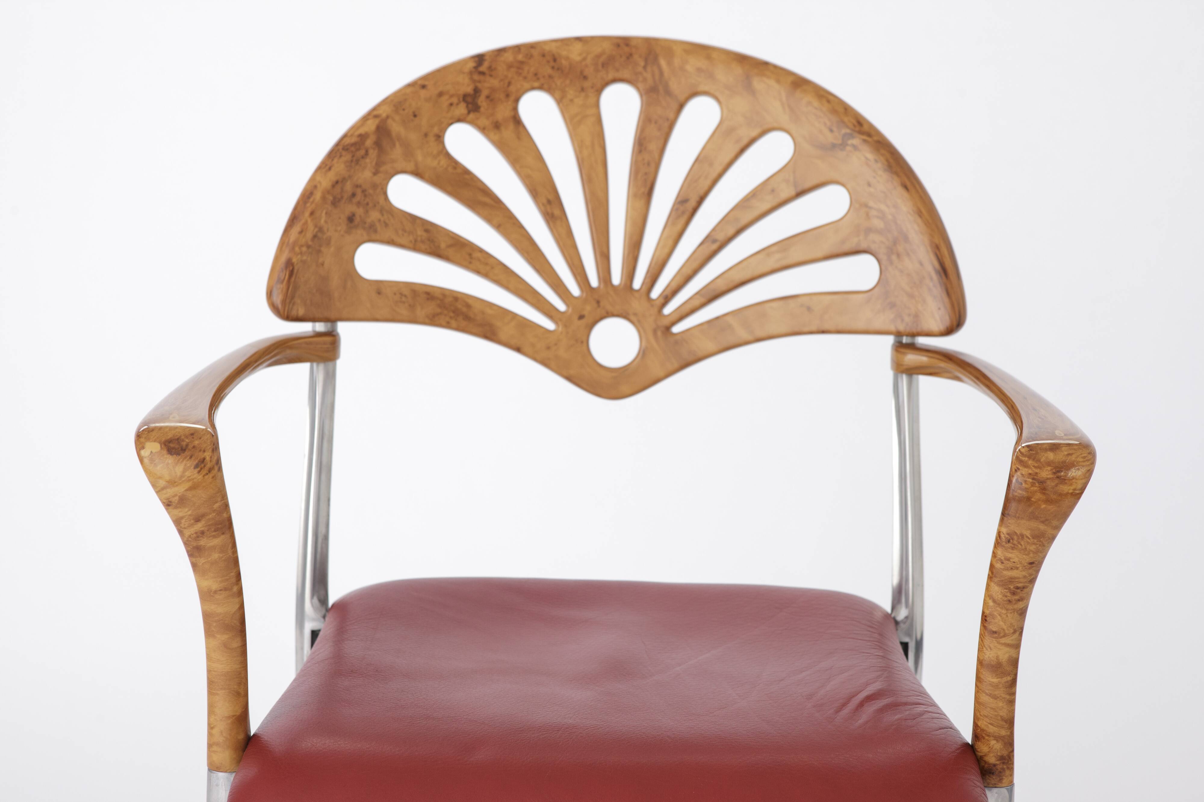 Armchair by Luigi Origlia, 1980s, Italy