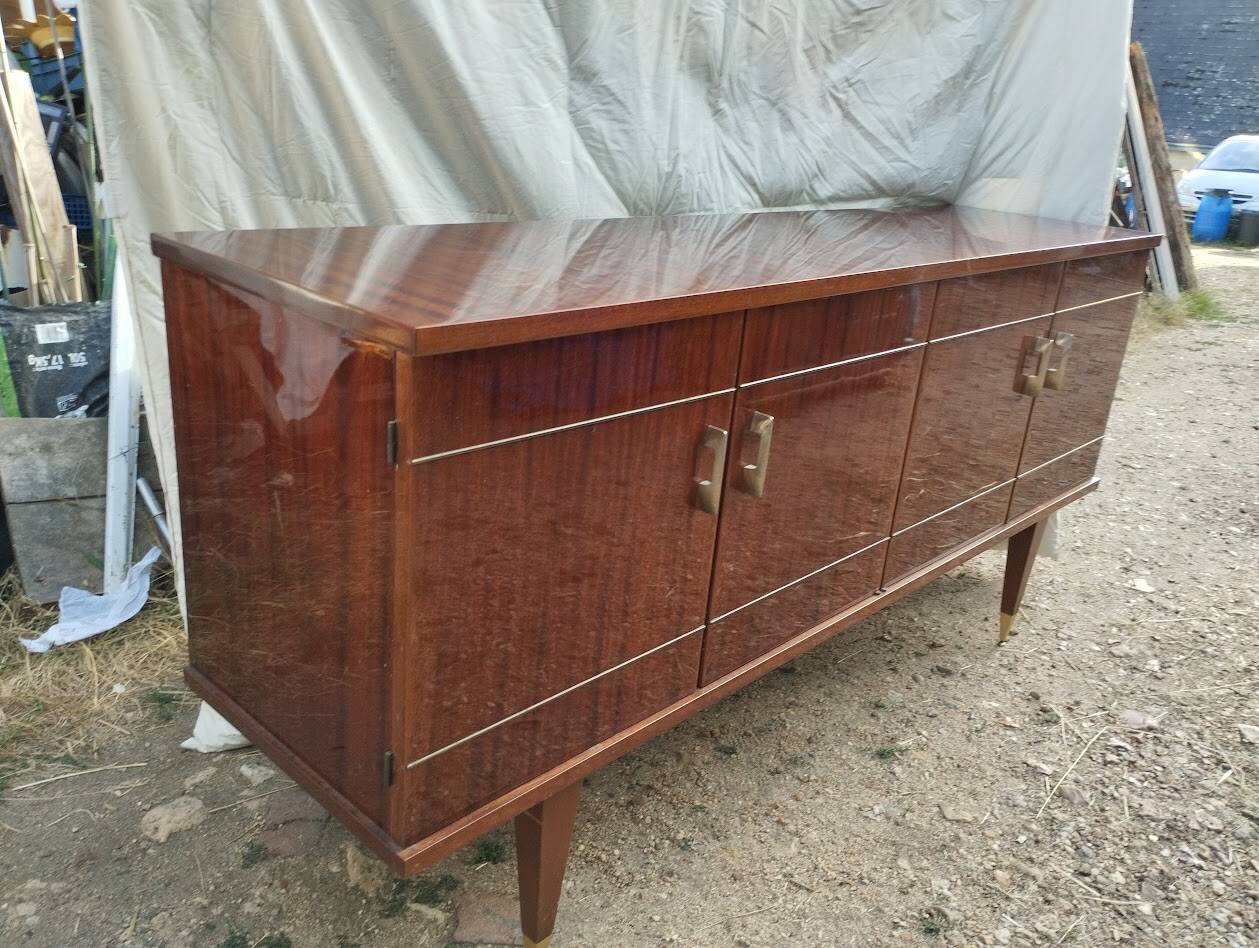 Enfilade Vintage d'Exception en Acajou « Cancale » – SRM – 1962