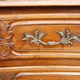 18th-century Louis XV walnut commode.