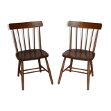 2 american walnut chairs
