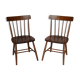 2 american walnut chairs