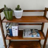 Wooden folding bookseller shelf