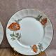 Set of 5 dessert plates in porcelain – Poppy floral design