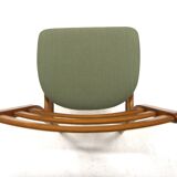 Set of 4 Scandinavian beech chairs, Sweden, 1960