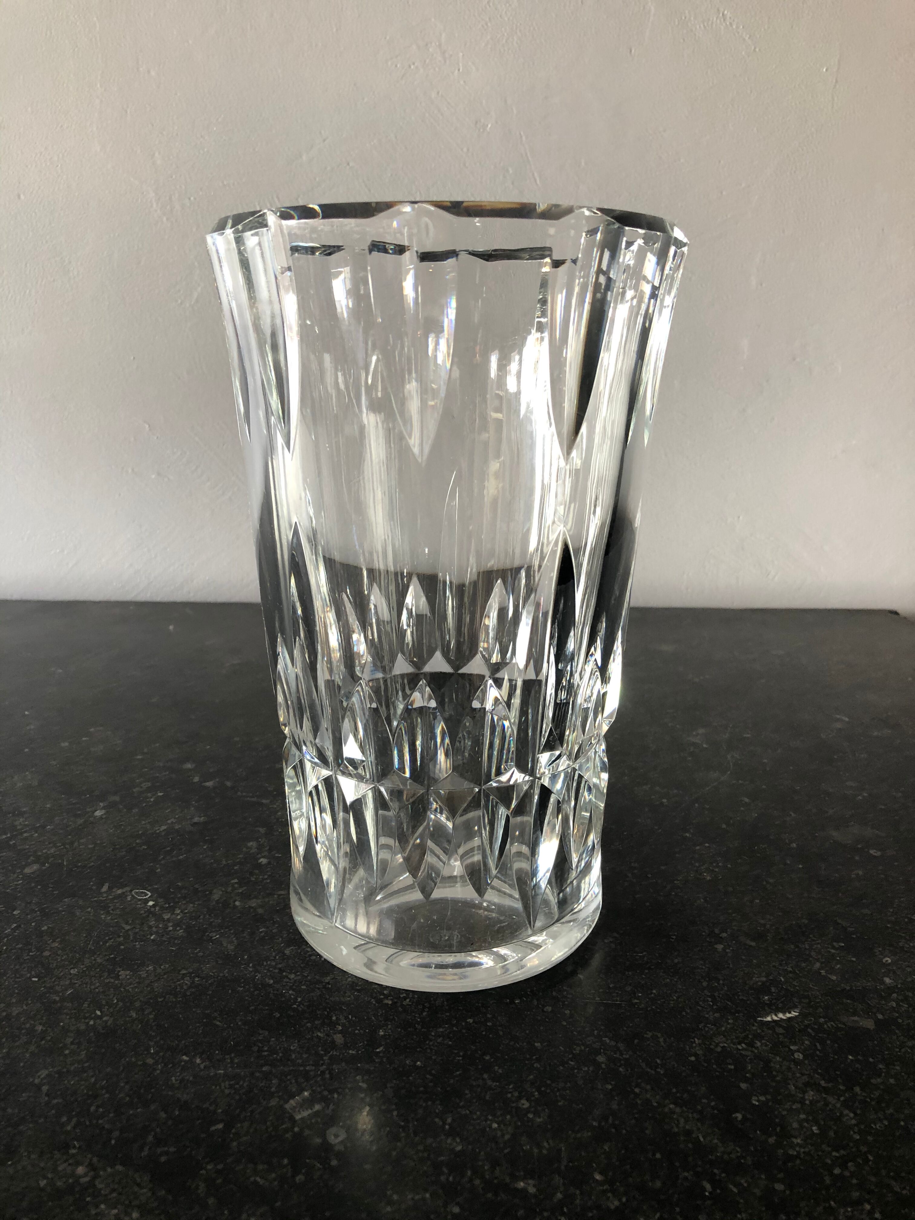 Baccarat crystal vase