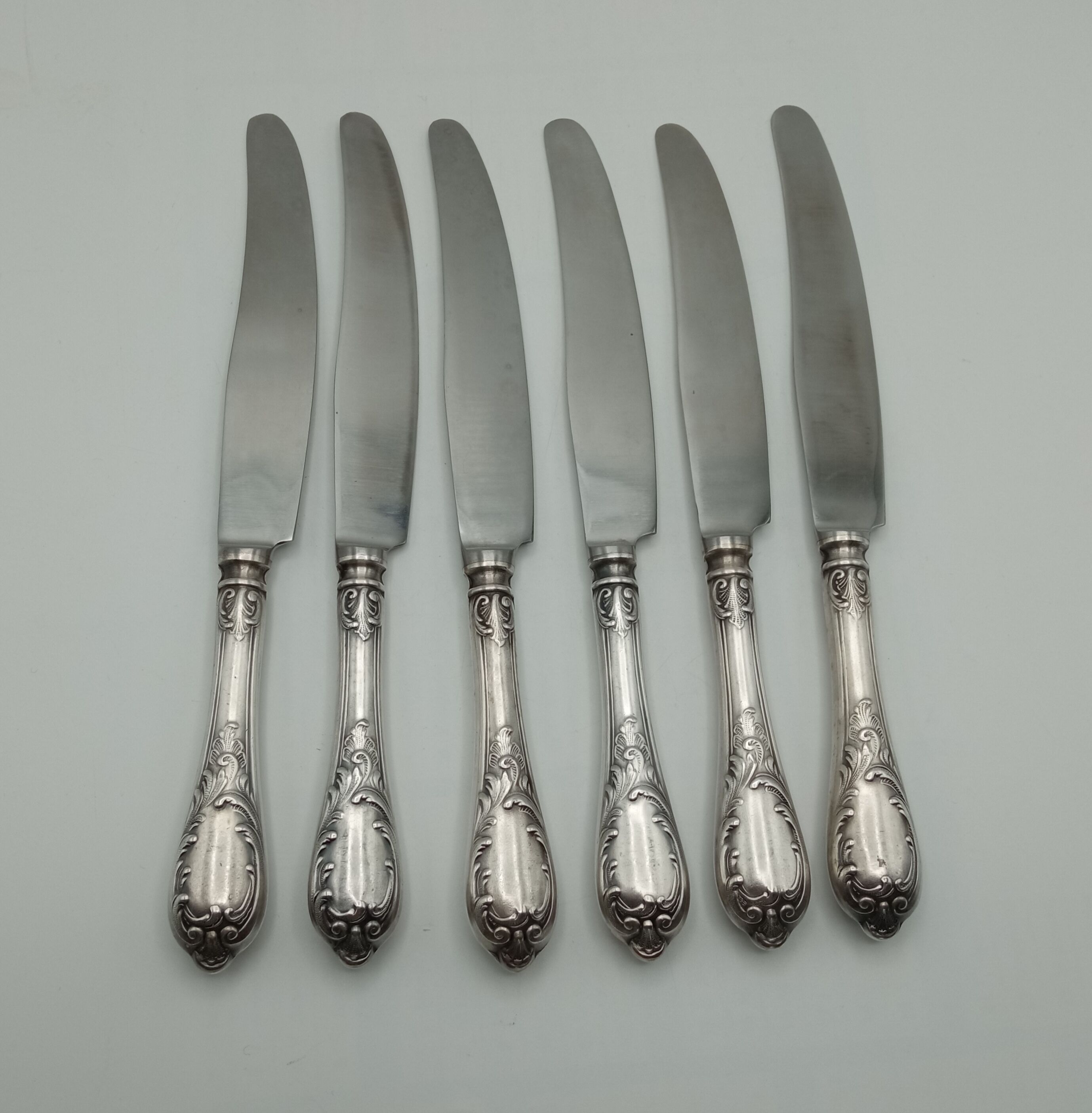 Six table knives