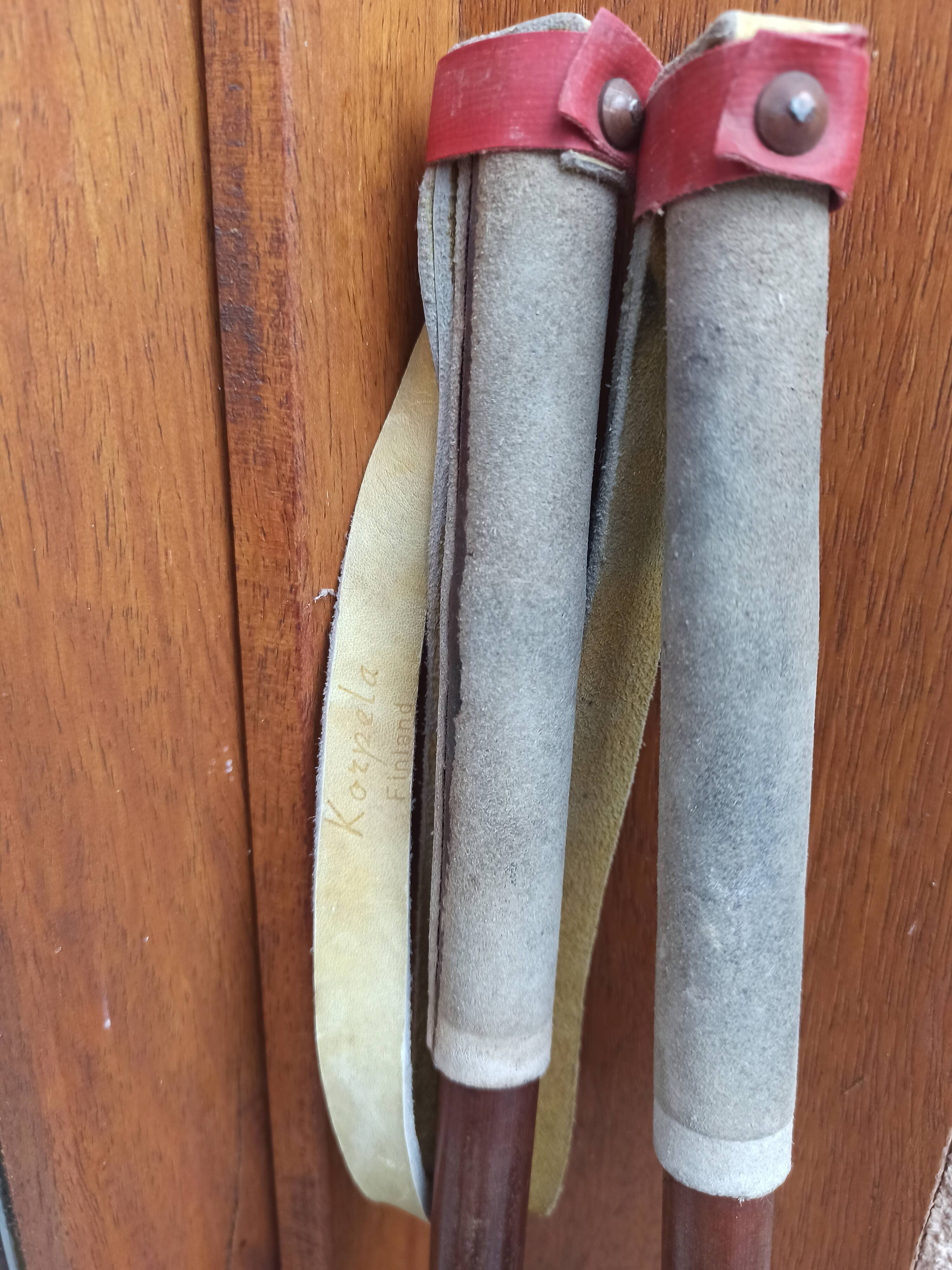 Bamboo ski sticks brand Korpela Finland