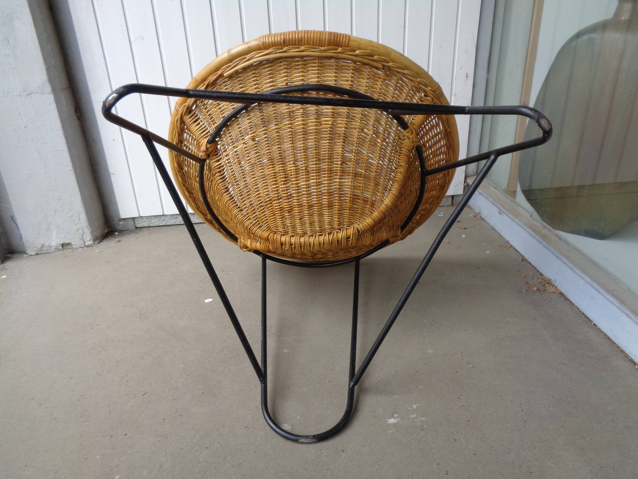 Mid-Century German Bamboo Chairs, 1960s, Set of 2