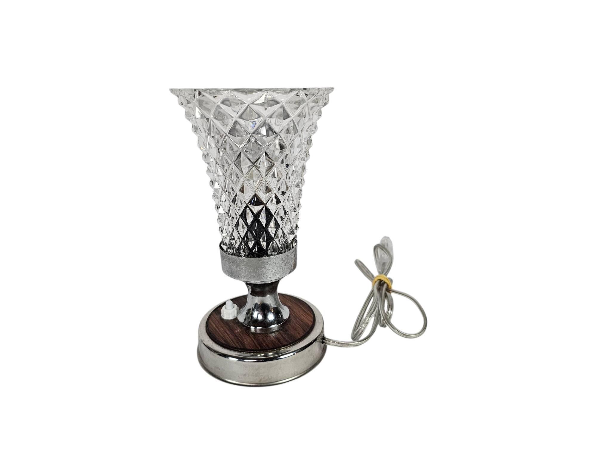 Vintage - Mid Century Modern - Chalice lamp - crystal - Italy - 60's