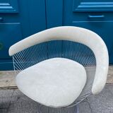 Velvet armchair by Warren Platner for Knoll