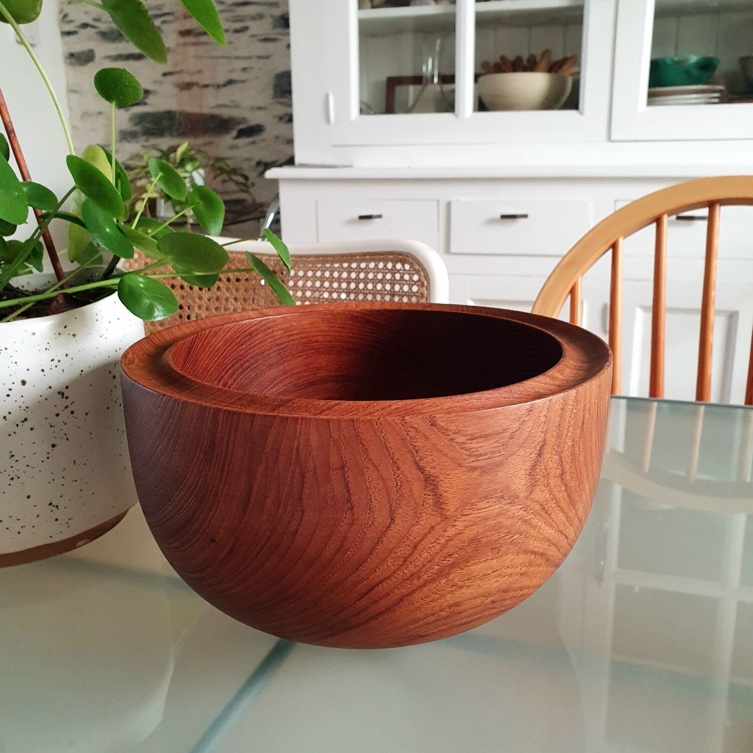 Danish teak salad bowl