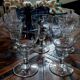 Set of 8 antique crystal glasses - 1940s-1950s