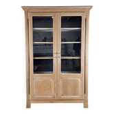 GLASS CABINET IN SOLID OAK