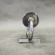 Czech Art Deco Chrome and Champagne Glass Wall Light, 1930s
