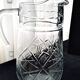 Jug, moulded pressed glass water carafe 1.6 L