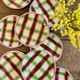 Set of 12 vintage dessert plates, Sousse model by Digoin Sarreguemines.