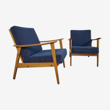 Paire de fauteuils vintage scandinave 1960s