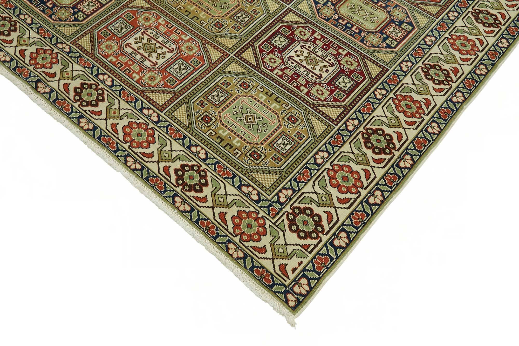 Turkish Wool Vintage Kayseri Rug 198 cm x 282 cm