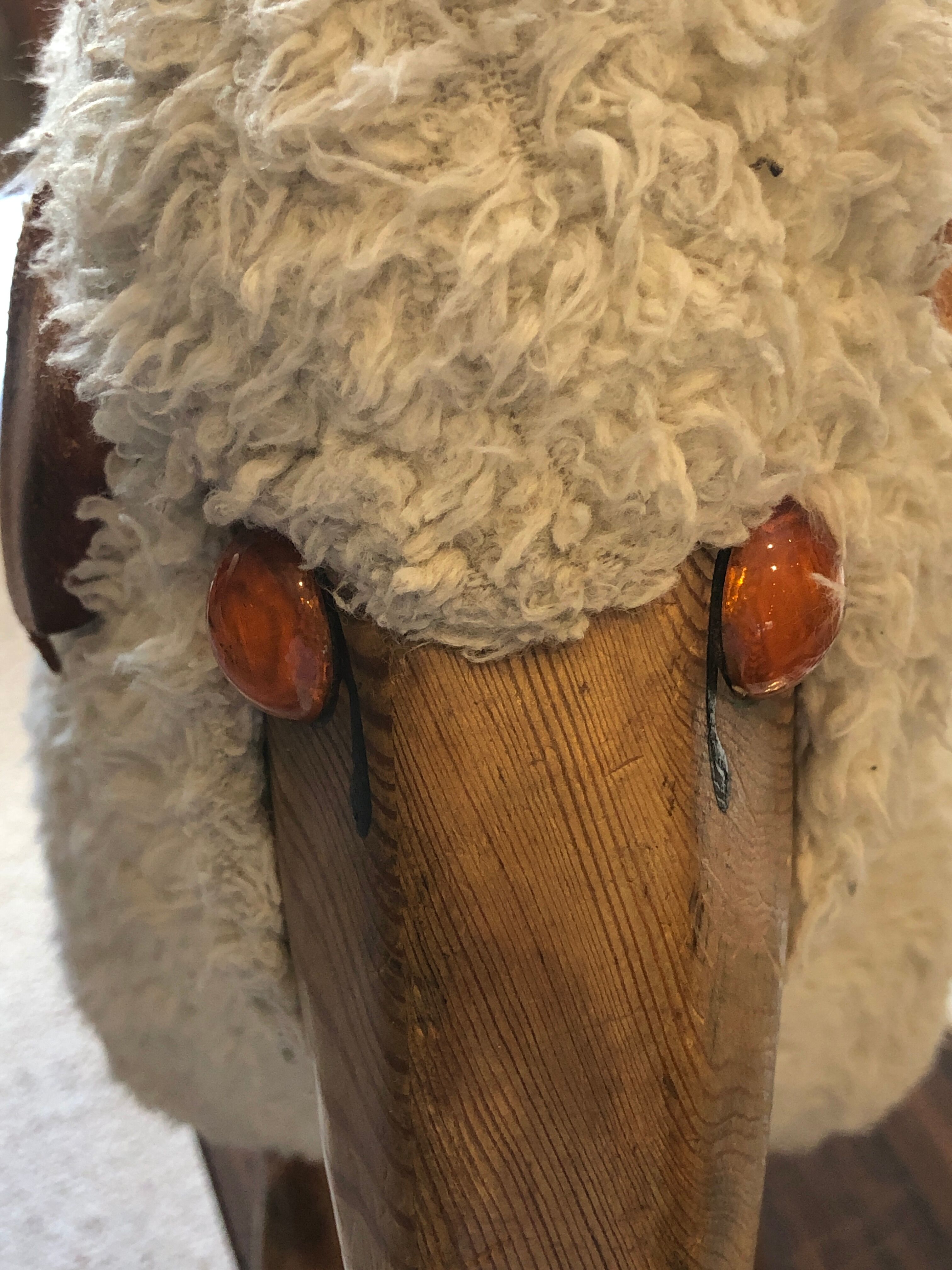 Sheep stool rests foot by Hans Peter Krafft. Edition Meier.