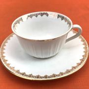 Royal ADP France Genuine Luxury Porcelain Coffee Cup / Saucer