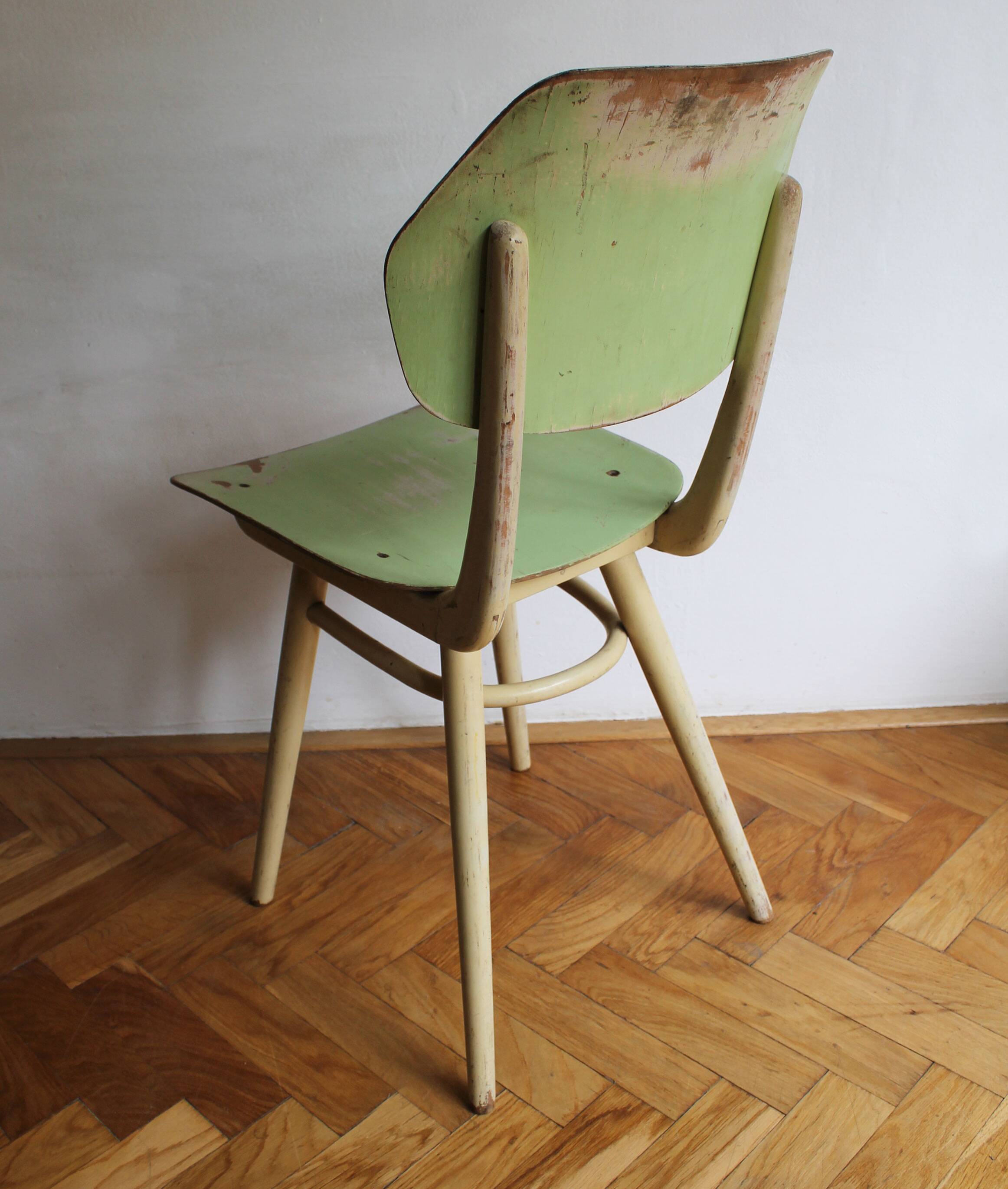 Pair of 1960's Mid Century Modern Dining Chairs by TON