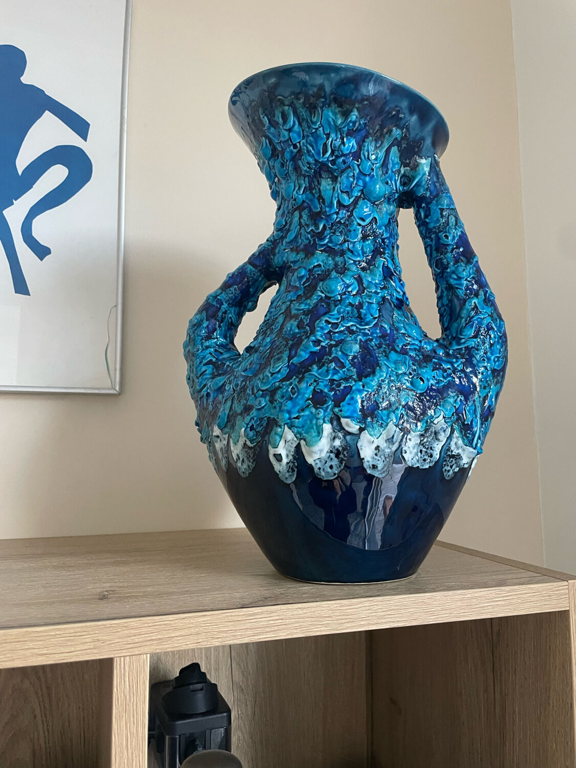 Vase bleu 80