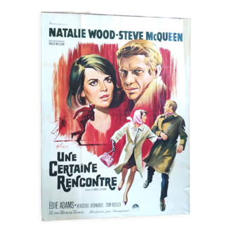 Affiche "Une Certaine Rencontre" Steve McQueen Natalie Wood 120x160cm 1963