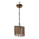 Suspension with pink glass pendants, 1980s