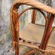 Fauteil rotin vintage