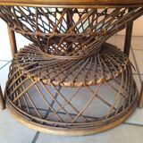 Emmanuelle Peacock vintage armchair 70