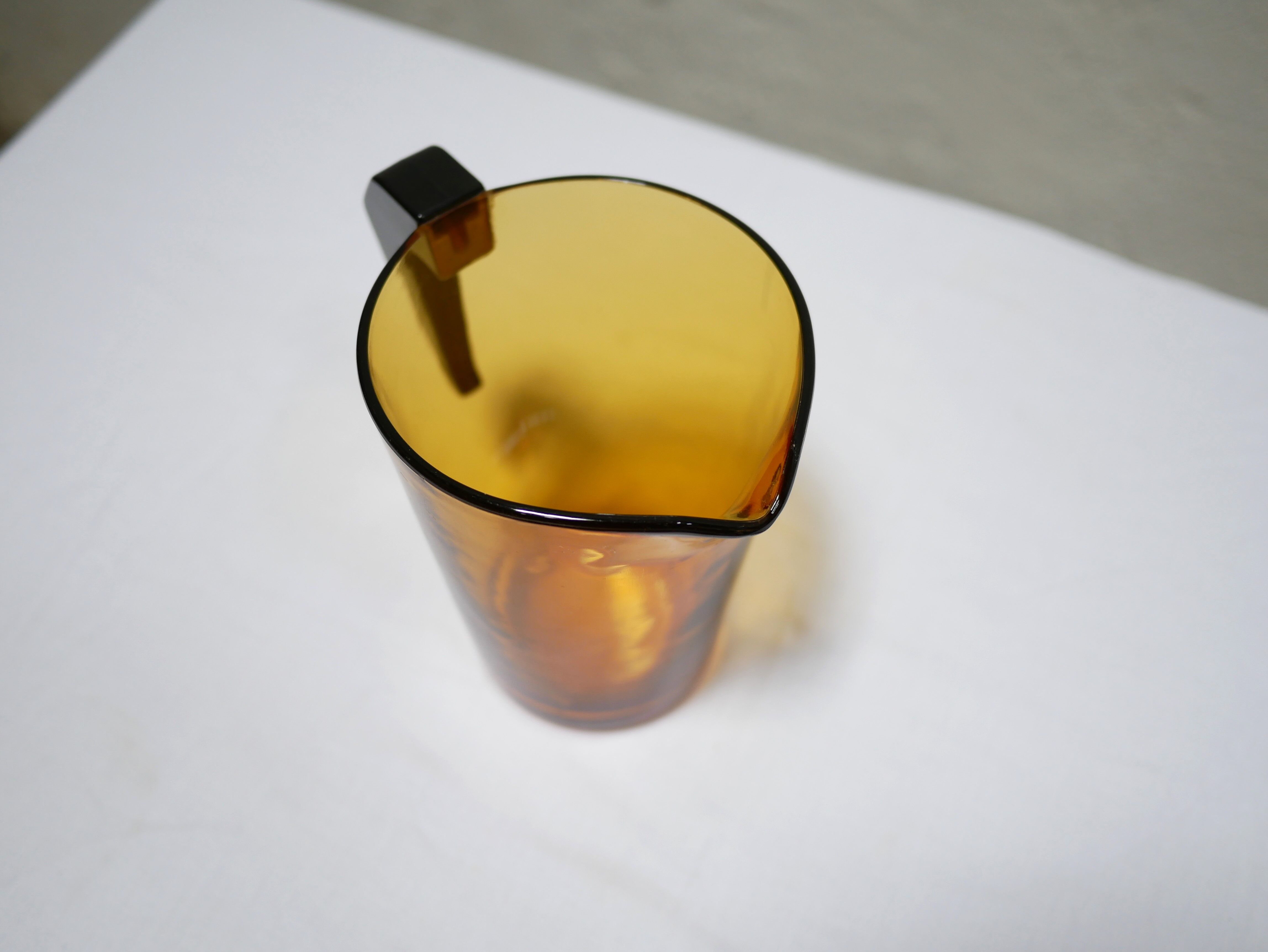 Vintage glass pitcher by Vereco, France