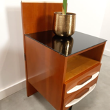 Pozar vintage wooden bedside table set