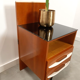 Pozar vintage wooden bedside table set
