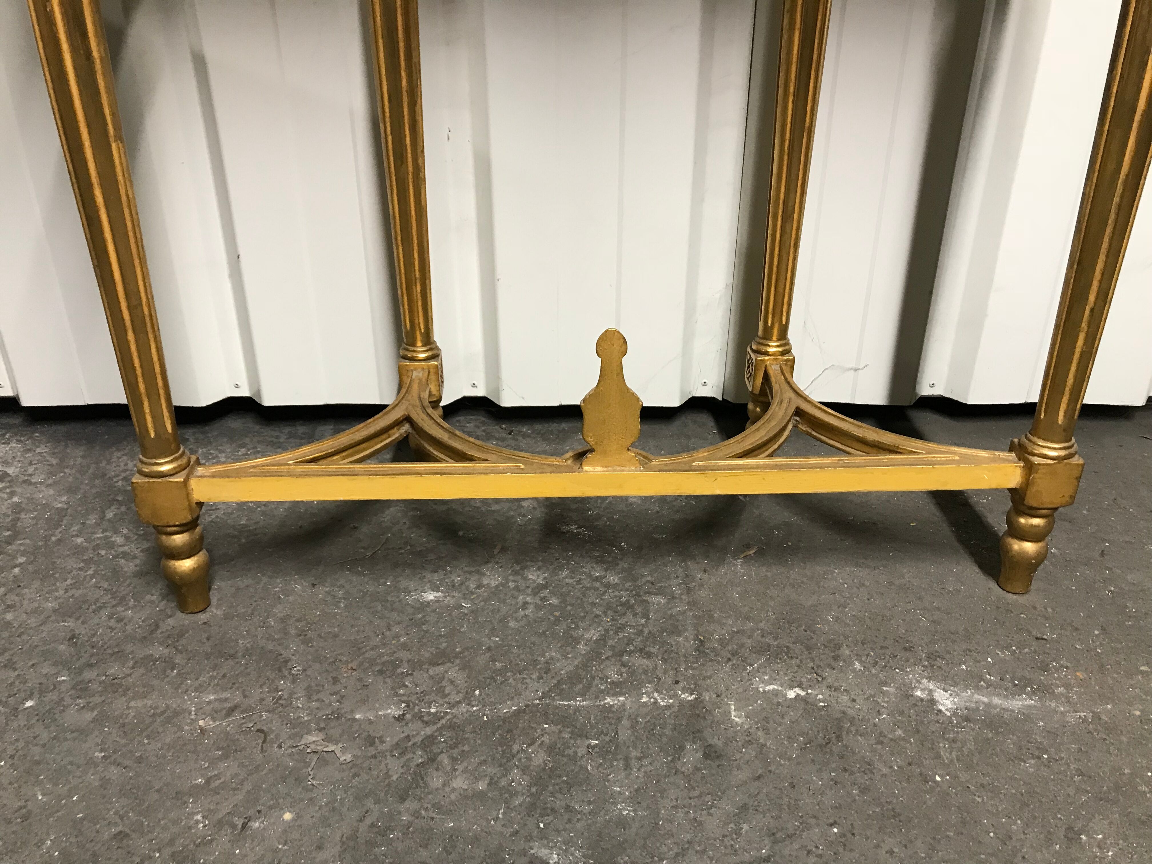 Console Louis XVI gilded wood