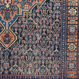 Tapis ancien persan d’orient senneh fait main 102x139 cm