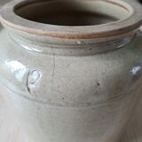 Varnished stoneware pot