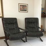 Two Siesta armchairs by Ingmar Relling for Westnofa Norway 1960