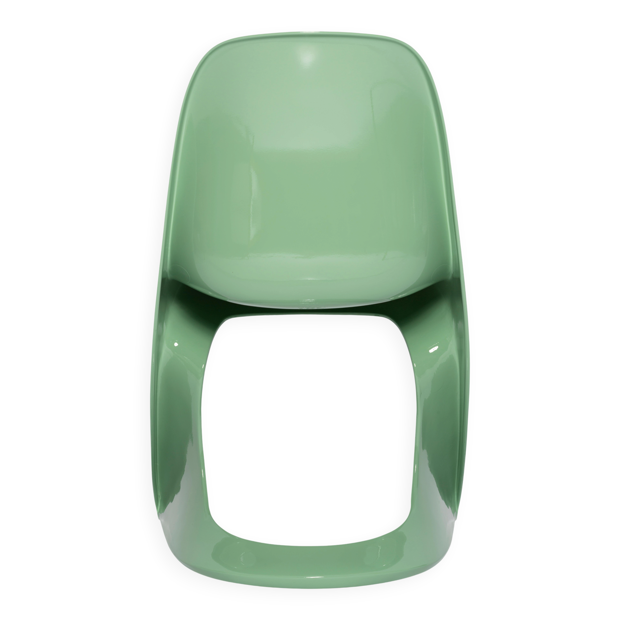 Mid-century Casalino chair in jade green, Alexander Begge, Casala, Germany 1970s.