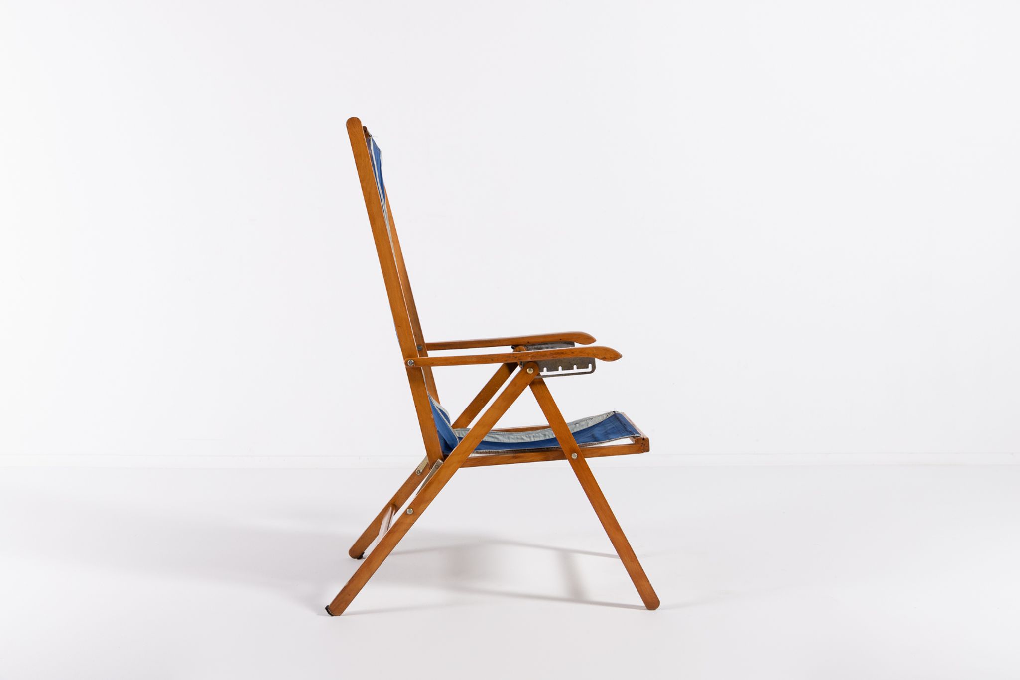 Italian foldable chaise longue by Fratelli Reguitti 1960