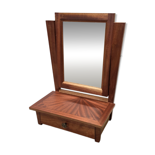 Coiffeuse Art Déco française avec miroir pivotant