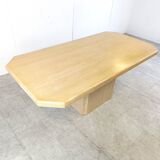 Vintage travertine dining table, 1970s