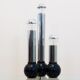 Minimalistic Chrome Targetti Sankey Table light, Italy 1970s