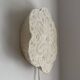 Textile Plafond /ceiling lamp, swedish modern, crochet, Flower shaped, 1940
