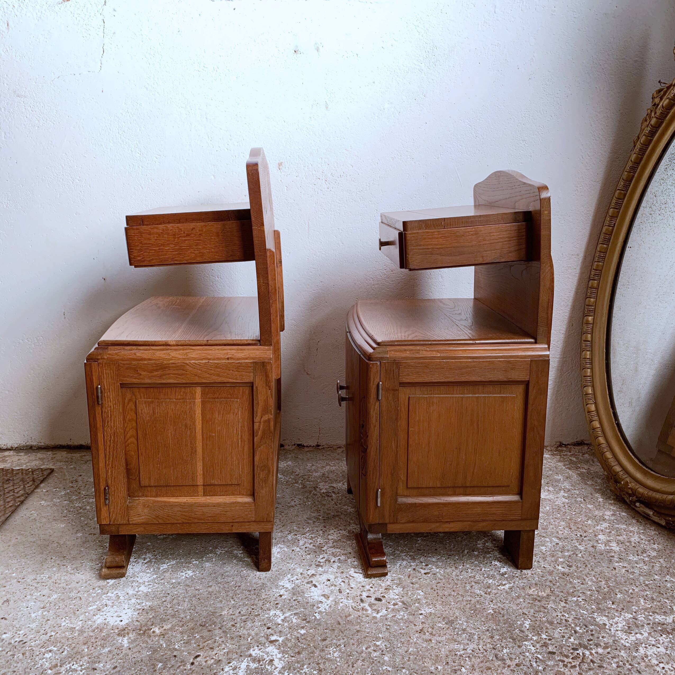 Pair bedside table year 30-40