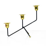 1970s. minimalist table candle holder, for three candles, belgium
