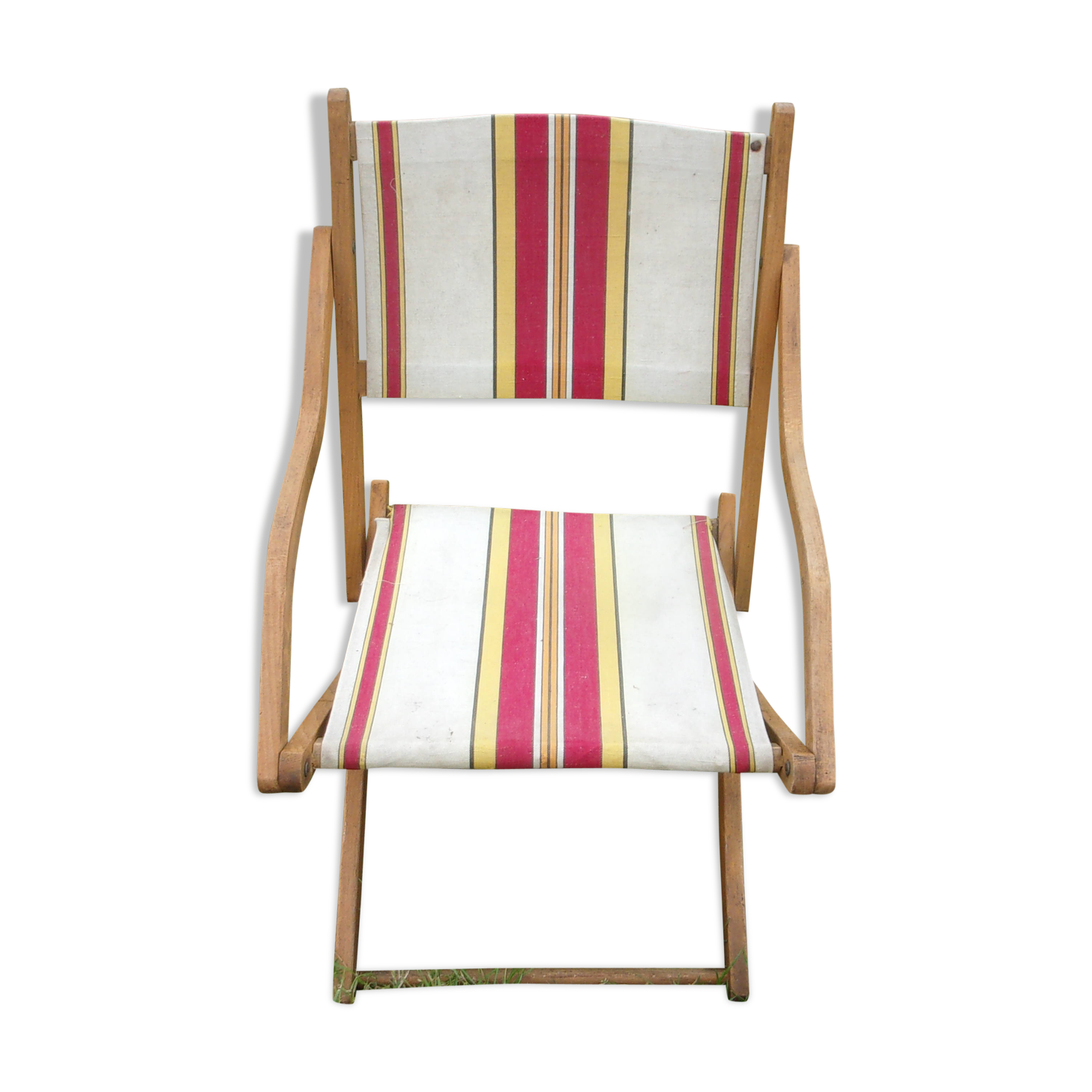 small folding chair canvas 1940 1950 camping